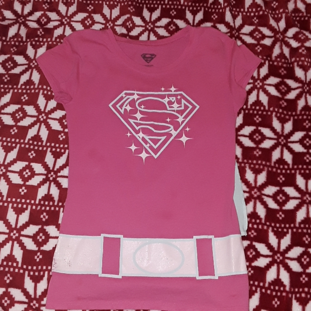 super girl tee-shirt with cape